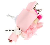 Flower Car Air Freshener Vent Clip with Aromatherapy Tablet Pink | Immortal Flower and Iron Build, Adorable Dried Bouquet Shape, Study and Office Use, Clips to Automotive Vent Random Style