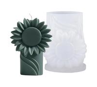 Flower Carved Cylinder Silicone Molds for Epoxy Resin Making Soap Gypsum Silicone for Home Decoration Flower Scented