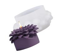 Flower Carved Cylinder Silicone Molds for Epoxy Resin Making Soap Gypsum Silicone for Home Decoration Flower Scented
