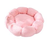 Flower Cat Cave Bed - Soft Plush Calming Cat Nest, Washable Warm Pet Bed | Modern Design Indoor Small Cat Dog House Winter Heated Sleeping Place Comfort Relaxation Snowflake Pattern