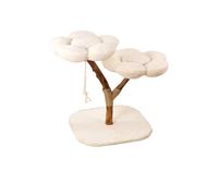 Flower Cat Climbing Frame Solid Wood Trunk Cat Nest Jumping Platform One Sisal Does Not Occupy An Area Of Cat Tree Luxury Villa(B)