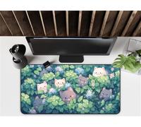 Flower Cat Large Gaming Mouse Pad, 800x300x2mm Extended gaming mouse mat XXL improved Precision and Speed Mousemat with Stitched Edges, Desk Mat for Keyboard and Mouses