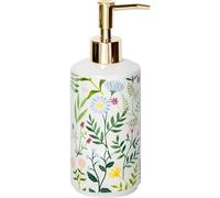 Flower Ceramic Press Empty Bottle Ceramic Hand Sanitizer Shower Gel Shampoo Water Bottle Suitable for Hotel Club Countertop Soap Dispenser