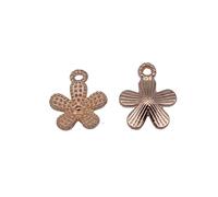 Flower Charms For Wind Chime Pendants, 14x11mm, Kc Gold Color, 40 Pieces
