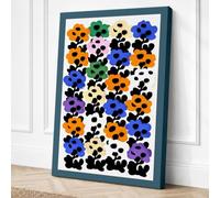 Flower Chart Botanical Canvas Wall Art Print 24x16 Inch