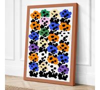 Flower Chart Botanical Canvas Wall Art Print 30x20 Inch (76 x 51 cm)