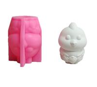 Flower Chicken Figure Silicone Mold Epoxy Resin Cast Home Decor Craft Art Project Soap Making Supplies Silicone Art Mold