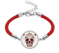 Flower Cirrus Eyes White Sugar l Lucky Red String Bracelet Rope Bracelet Handmade
