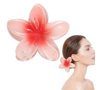Flower Claw Clips for Thick Hair | Hawaiian Flower Shaped Hair Clips | Strong Hold Non-Slip Styling Accessories for Travel Beach Vacation Summer Festival