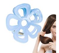 Flower Clips For Women - Jelly Beach Hair Claw - Strong Hold Hair Snap Clips, Artistic Floral Hair Clips Stylish For Thin & Thick Hair