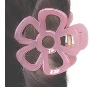 Flower Clips For Women, Jelly Hair Claw Clips, Aesthetic Floral Hair Barrettes, Strong Hold Beach Hair Claw For Holiday & Birthday