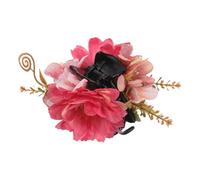 Flower Clips Grip Hair Claw Clips Women Medium Polyester Hair Styling | Realistic Rose Shape, Versatile Back Clip, Resistant to Deformation, Elegant Design for Casual Day