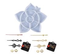 Flower Clock Epoxy Resin Molds Make Cake Dessert Ice Cream Candy Soap Irregular Flower Clock Slip Resistance Silicone for Epoxy Resin Baking