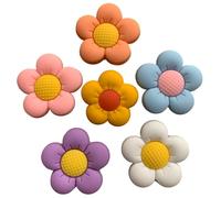 Flower Clog charms Gardening Bundle Nature Shoe Charm Accessories Daisy Lavender Sunflower Rose Tulip Sunny Tree Bee Pin Badge (Dasiy Bundle 6 Pack)