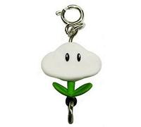 Flower Cloud ~2" Mini Charm Figure - New Super Mario Galaxy 2 Zipper Pull/Charm Series (Japanese Import)