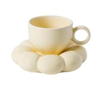 flower coffee - ceramic tea, beverage | Saucer set to vintage floral ceramic, decorative hot chocolate for coffee baked