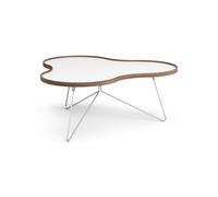 Flower Coffee Table 114x107 White/Walnut/Chrome