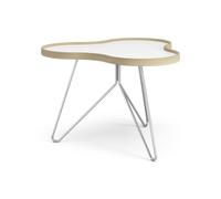 Flower Coffee Table 66x62 White/Oak/Chrome