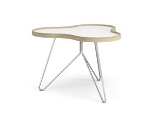 Flower Coffee Table 66x62 White/Oak/Chrome