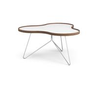 Flower Coffee Table 90x84 White/Walnut/Chrome