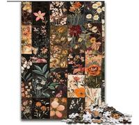Flower Collage 1000 Piece Jigsaw Puzzles for Adults, Challenging Game for Is Ideal As A Gift for The Whole Family (26x38cm)