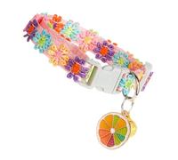 Flower Collar for Cats Lace Embroidery Cute Soft Neckwear with Bell