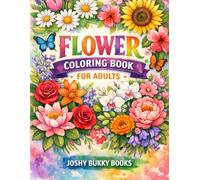 Flower Coloring Book for Adults: Simple Flower designs