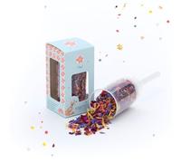 Flower Confetti Popper - Sustainable Confetti Cannon "Yaaay" | Party Popper for Passed Exams, Birthdays, Good News & Small Successes | Perfect as a Cheer Up or Spontaneous Gift