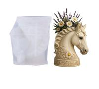 Flower Container Silicone Mold Horse Head Shape Suitable for Creating Resin Art Concrete Ornaments and Artistic Items Holder Mold