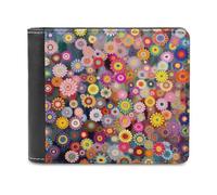 Flower Couture Funny Wallet for Men RFID Blocking Bifold Wallet Soft Billfold with Card Slots Custom Gifts