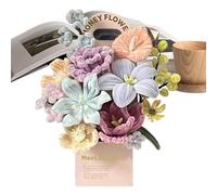 Flower Craft - Chenille Stems Bouquet, DIY Cleaner Kit, Vibrant Color Assortment, Creative Artistic Function, Top Performance Hobby Category, Indoor Decor Large Set, Pink