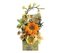 Flower Craft Kit - DIY Chenille Stems Bouquet, Indoor Decor, Flower Making Set | Creative Art Supplies for Home Living Room Bedroom Study Party Valentine's Day Mother's Day