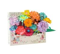 Flower Crafts - Artificial Flowers Craft | Flower Bouquet Craft | Make Your Own Flowers Bouquet With Button | STEM Toy Educational Learning Art Supplies For Boys Girls Kindergarten Preschool Classroom