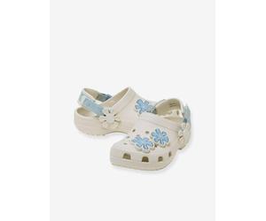 Flower CROCS sandals white