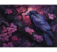 Flower Crow Puzzle - 5000 Piece Jigsaw Puzzles for Adults - The Back Features Printed Letter Guides - The Pieces fit Together Snugly - Wooden Puzzles for Adults - Gifts Family 61.6 X 41.5 Inch s7h-559