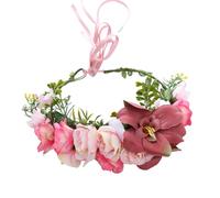 Flower Crown for Hair, Wedding Floral Garland Wreath Flower Headband Floral Garland Headbands Boho Headband Hairstyle Women Girl for Wedding, Ceremony, Party, Festival
