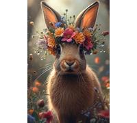 Flower Crown Hare Journal: A Rabbit Cottagecore-Inspired Nature Notebook with Lined Pages for Gentle Bunny Thoughts, Writing Blooming Ideas, and Cozy Slow Living