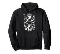 Flower-Crowned Fairy with Blossom Pullover Hoodie