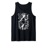 Flower-Crowned Fairy with Blossom Tank Top