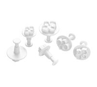 Premier Housewares Flower Cutter Set, White, 6-Piece