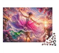 Flower Dance 1000 Pieces Mini Jigsaw Puzzle for Adults | 70x50cm Cardboard, Living Room Decor, Durable Structure, Birthday Gift, Mind Relaxation
