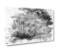 Flower Dandelion Seeds 2 V3 Canvas Print | Gallery Wrapped 30mm Frame Wall Art | 30x20 inches | Ready to Hang | Modern Floral Picture | Living Room Bedroom Lounge Office