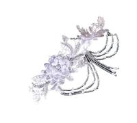 Flower Decal Patch 2pc Lace Floral Decorative Patch for DIY Clothing Embellishment, Home Decoration, Tassel Bead Embroidery Applique for Sewing(Color 1)