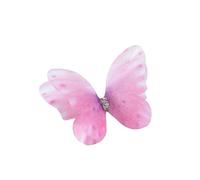 Flower Decal Patch 5cm 60pcs Double Sweet Butterfly Appliqued 3D Simulation Mesh Dreamy Bouquet Patch for DIY Handmade Hairband Nail Decoration for Sewing(Color 13)