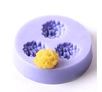 Flower Decoration Fondant Icing 3 Cavity Silicone Mould x 5