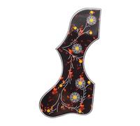 Flower Decorative Celluloid & Transparent Epoxy Resin Guitar Pickguard Anti-scratch Plate For Folk Acoustic Guitar(Lifte A)