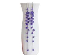 Flower Design Earrings,Personalized Earrings, Long Korean exquisite flowers antique handmade beautiful fashion tassel Joker crystal earrings.(Purple)