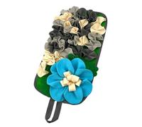 Flower Design Foraging Mat for Rabbits Guinea Pigs Interactive Feeding Toy with Chew-Resistant Fabric Stimulate Natural Foraging Behavior Mat