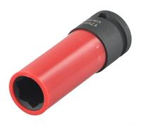 Flower Design Lug Nut Socket 17mm 6-Point by CTA Tools for Mercedes-For Cars 2009 and Newer 85mm Length with Protective Sleeve