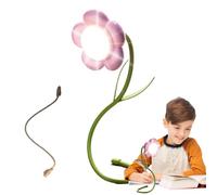 Flower Desk Lamp,3-Modes LED Reading Light | Cute USB Flower Table Lamp, Portable LED Bedside Flower Desk Lamp for Bedroom Living Room Reading Decor